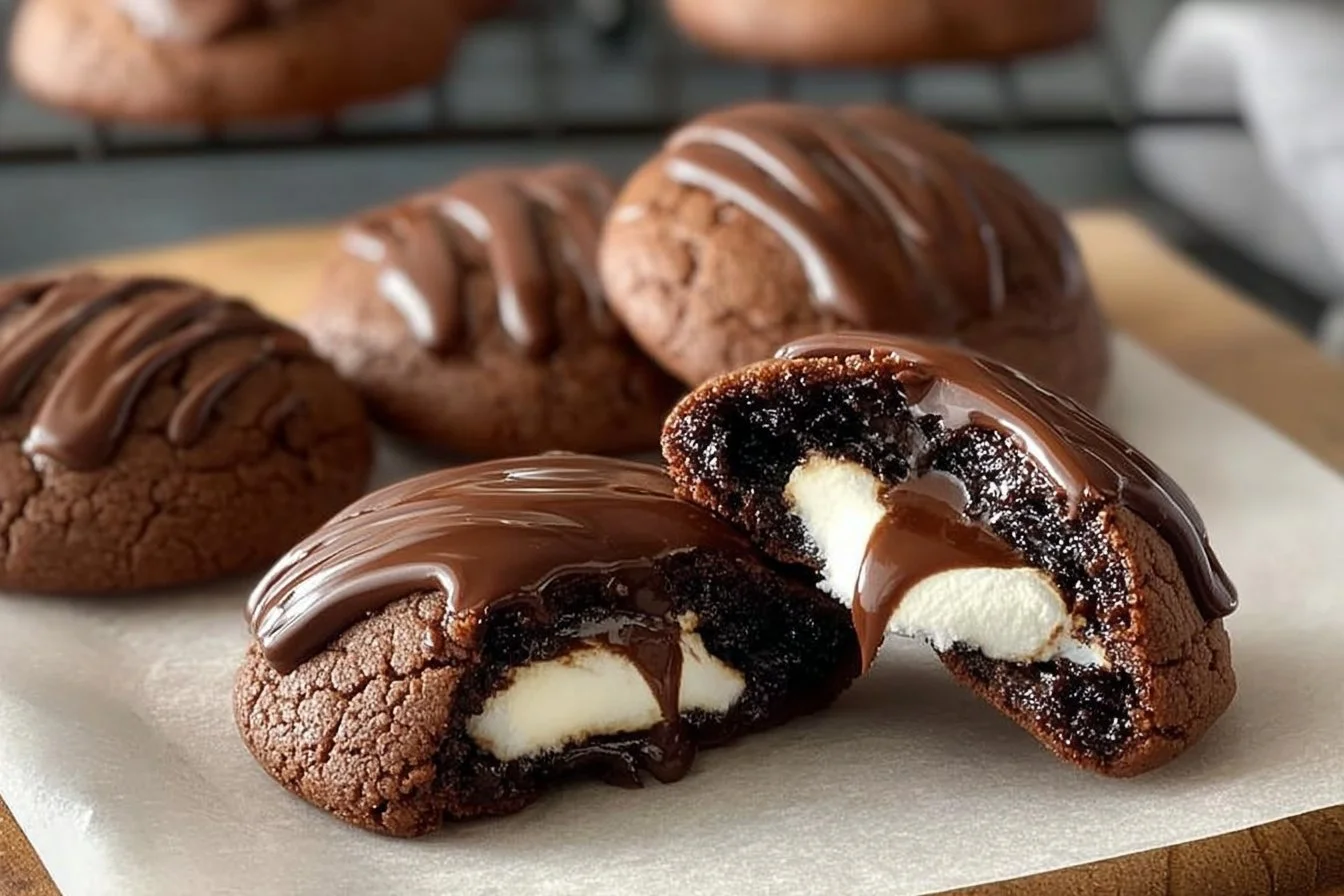 Decadent Gluten Free Hot Cocoa Cookies with Marshmallow Bliss