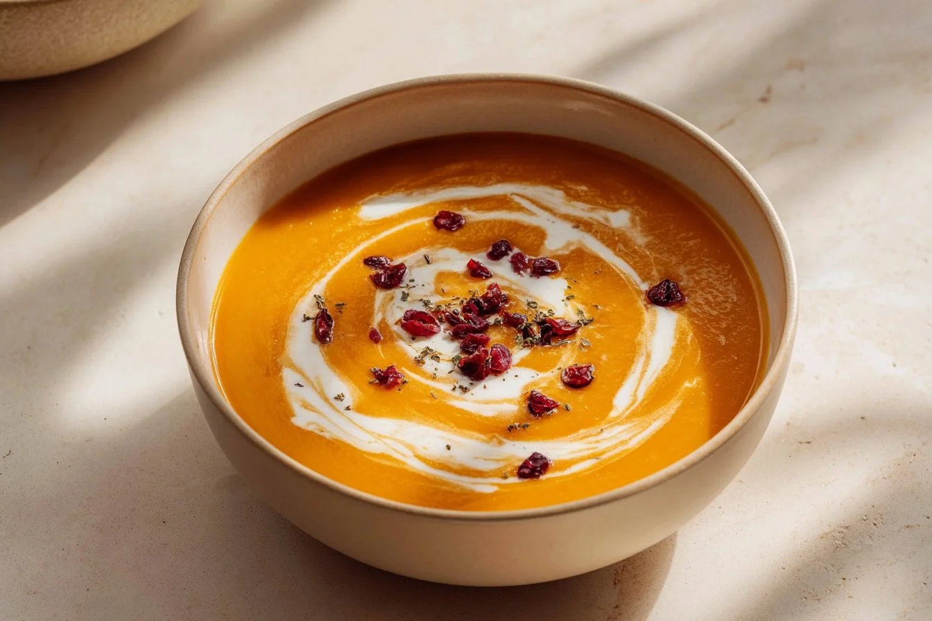 Homemade Carrot Sweet Potato Soup