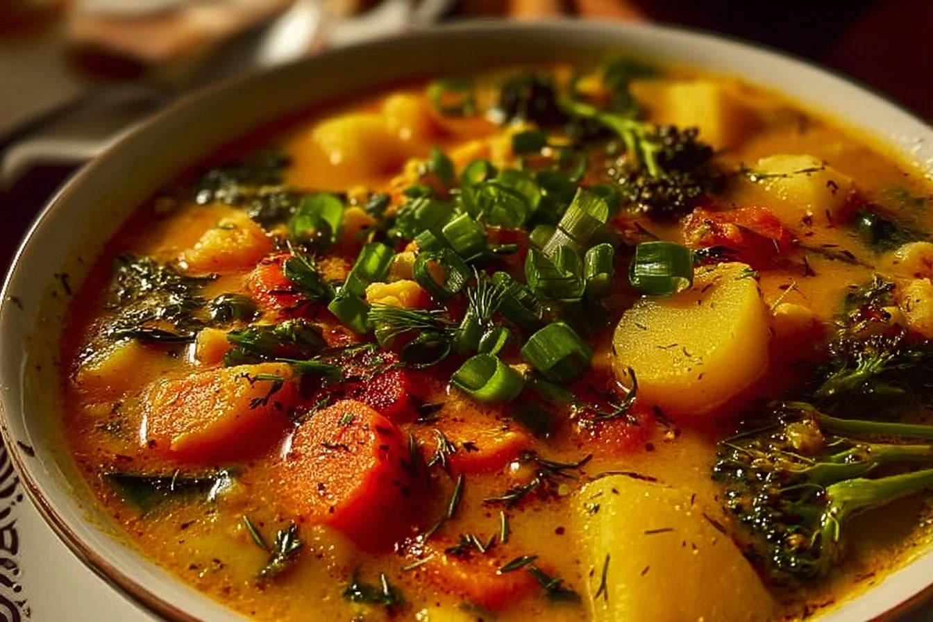 Irresistible One Pot Creamy Vegetable Soup