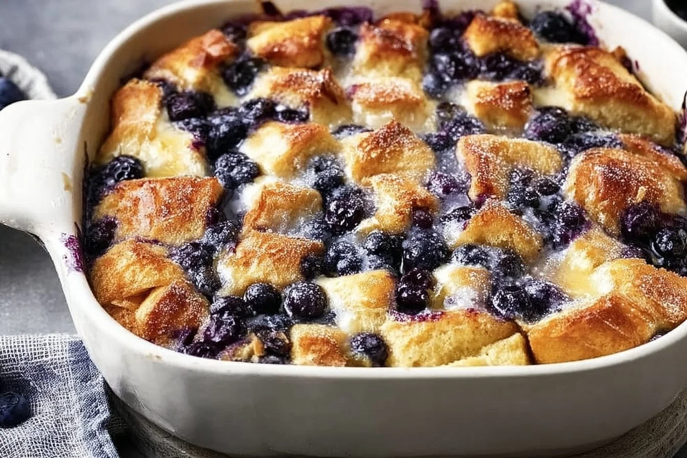 Irresistible Overnight Blueberry French Toast Casserole Delight
