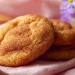 Plate of quick cake mix Snickerdoodle Cookies fresh from the oven