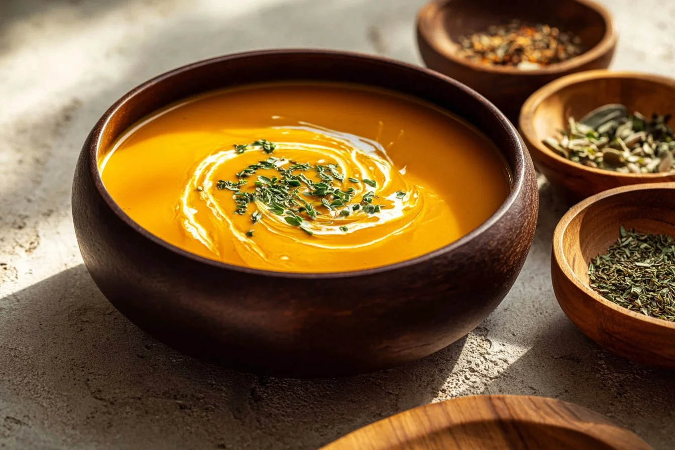 Roasted Carrot and Sweet Potato Soup Cozy Autumn Bowl