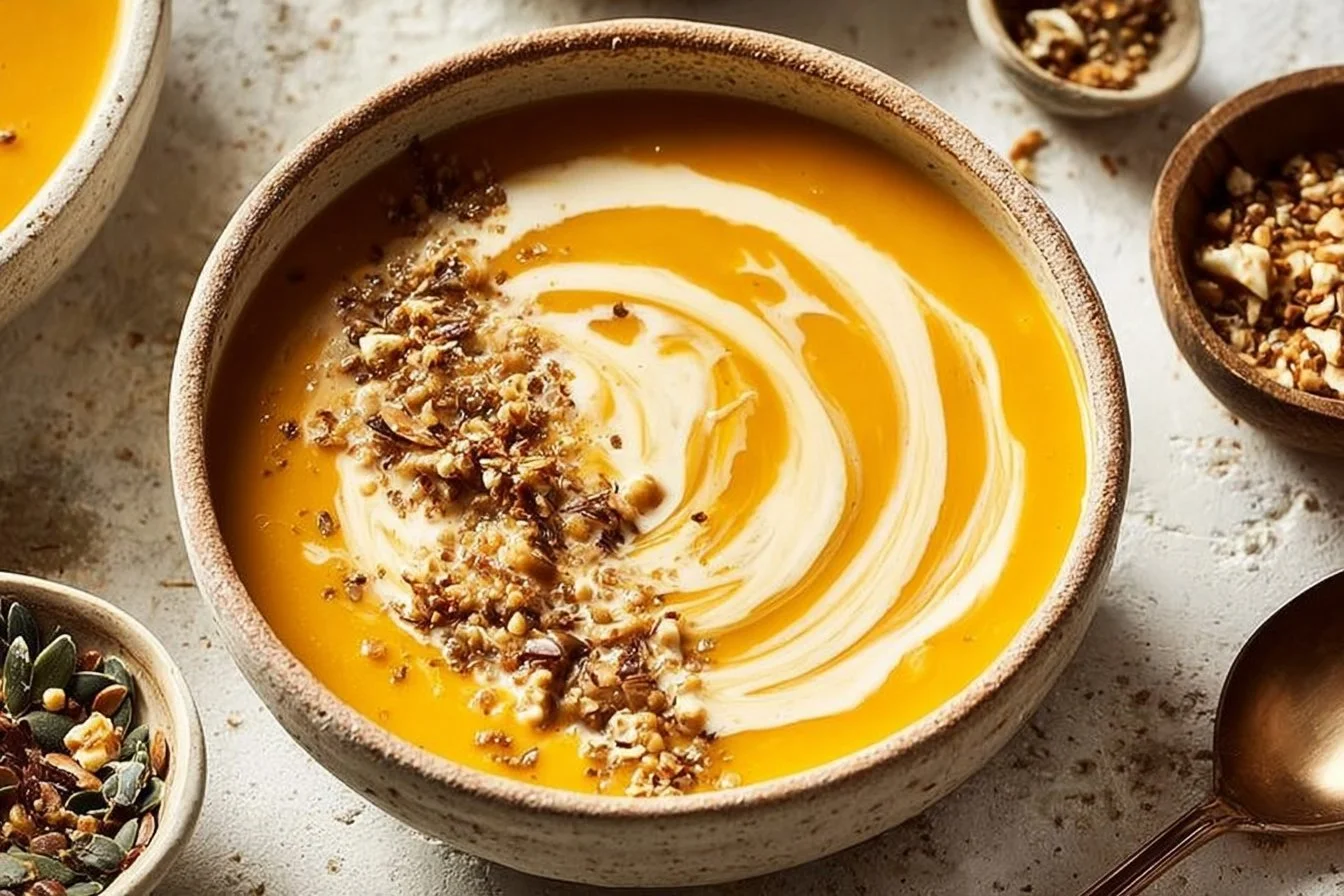 Spiced Sweet Potato and Carrot Soup