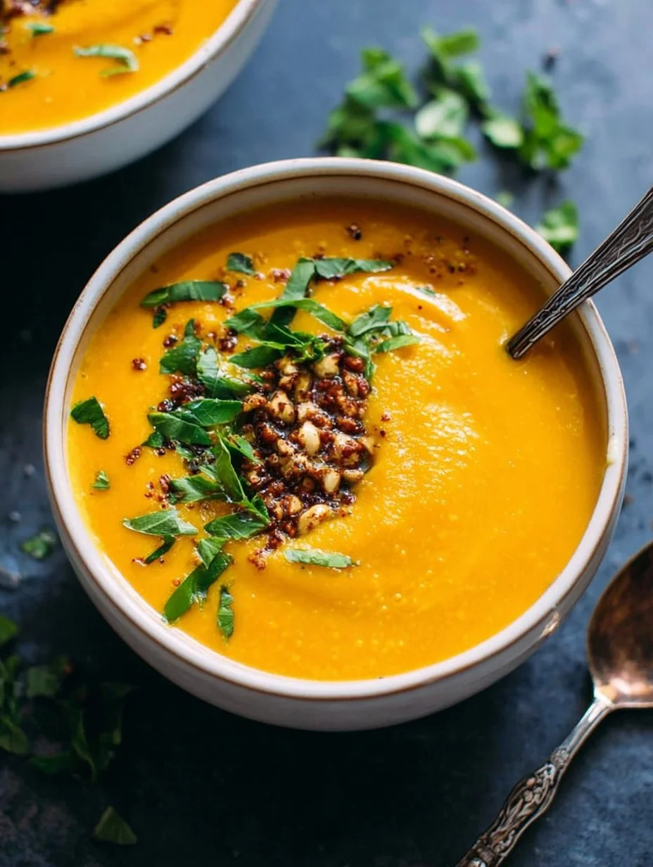 Creamy Thai Carrot Sweet Potato Soup