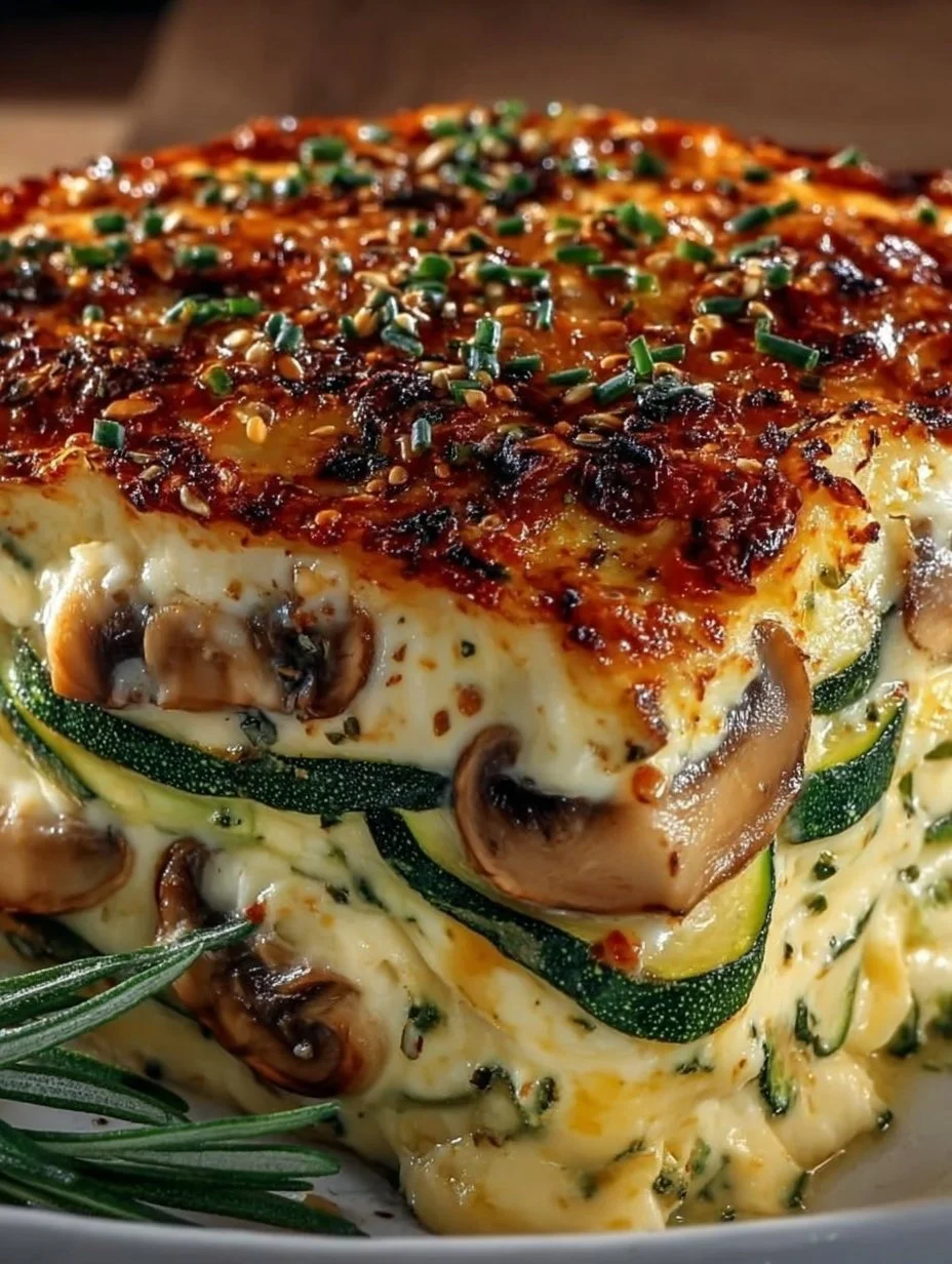 Zucchini Cottage Cheese Bake