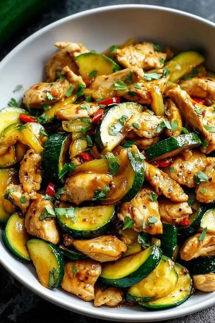 Chicken Zucchini Stir Fry