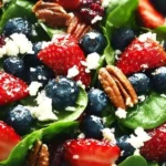 15-minute strawberry spinach salad with fresh ingredients
