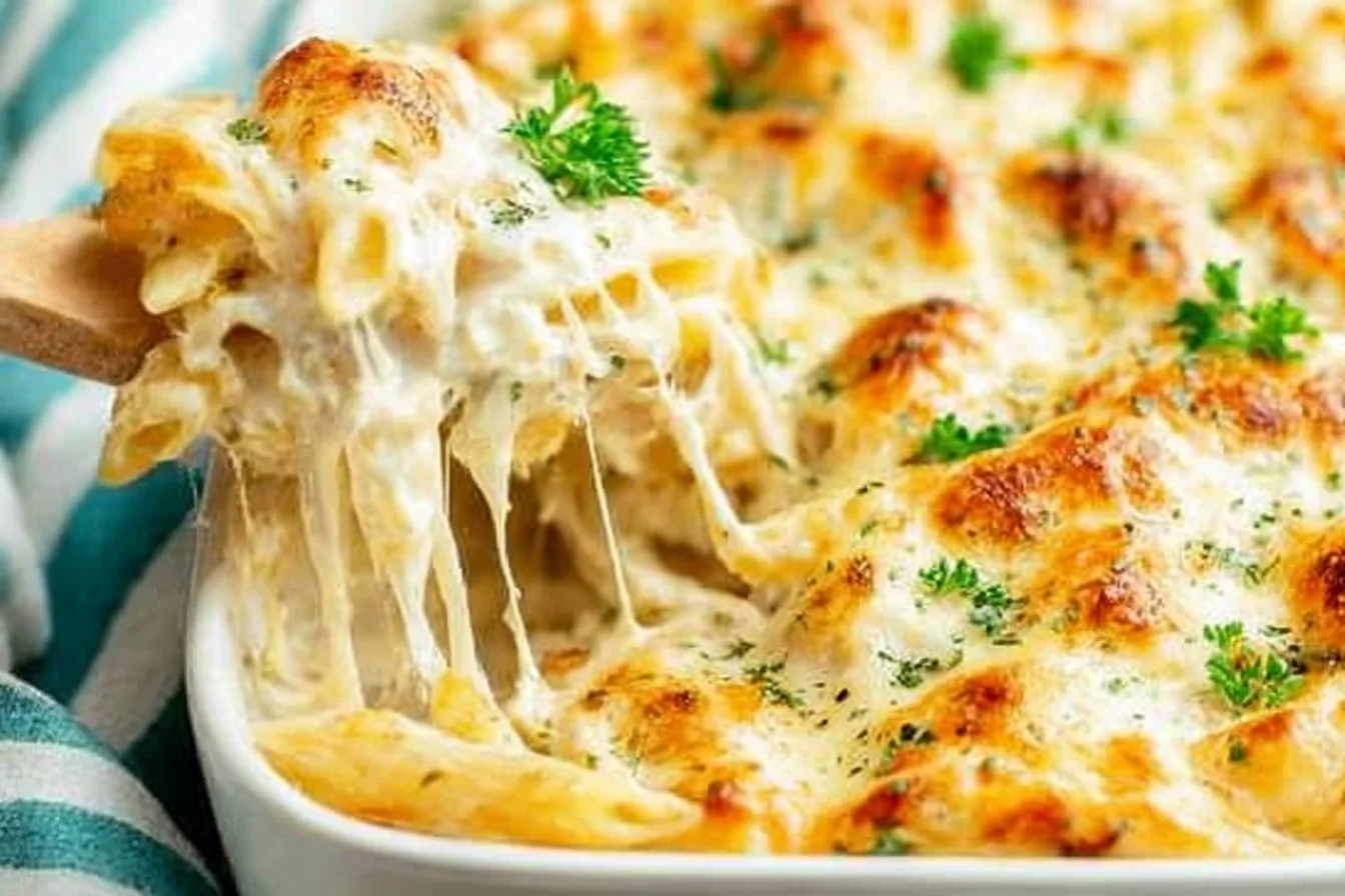 Chicken Alfredo Bake