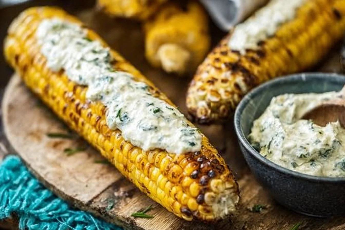 Grilled Corn with Spicy Lime Butter