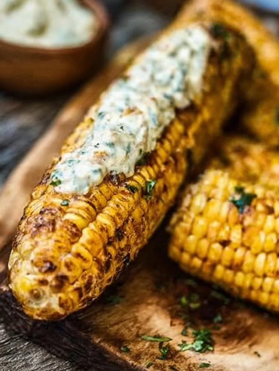 Grilled Corn with Spicy Lime Butter