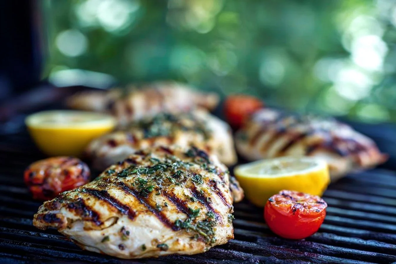 Grilled Lemon Chicken with Herbs