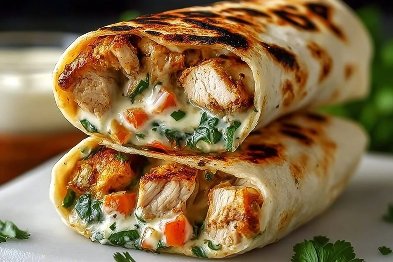 Low Carb Cheesy Garlic Chicken Wraps: Easy, Flavor-Packed Dinner