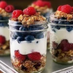 Make ahead fruit yogurt parfaits layered with vibrant fruits and creamy yogurt