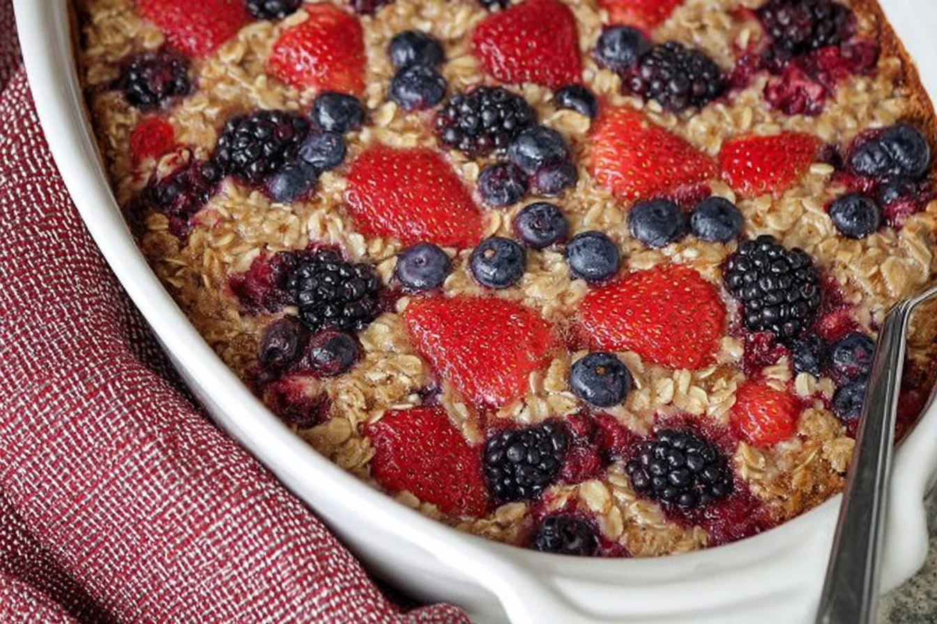 Mixed Berry Baked Oatmeal