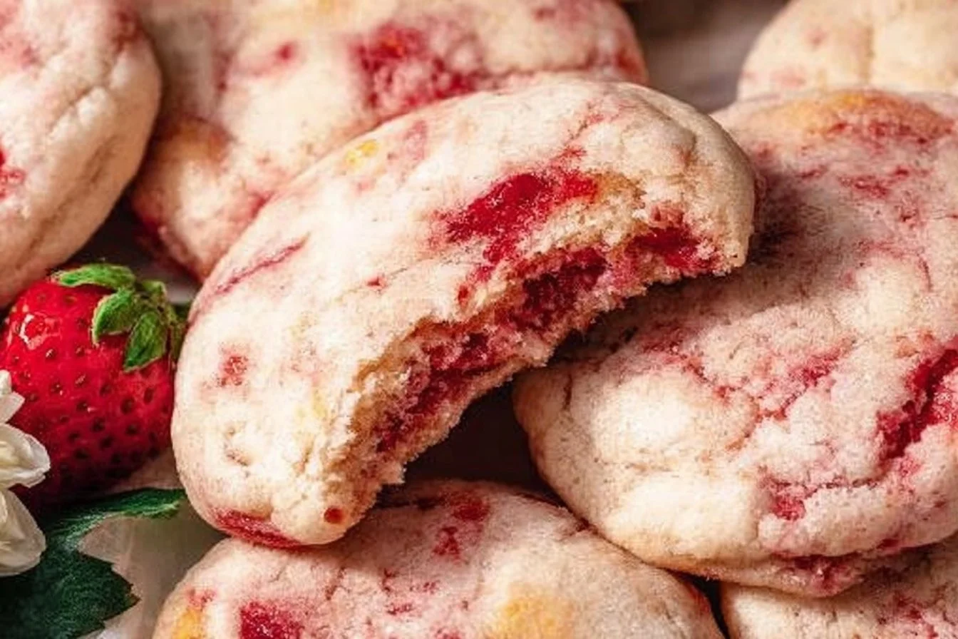 Strawberry Cheesecake Cookies