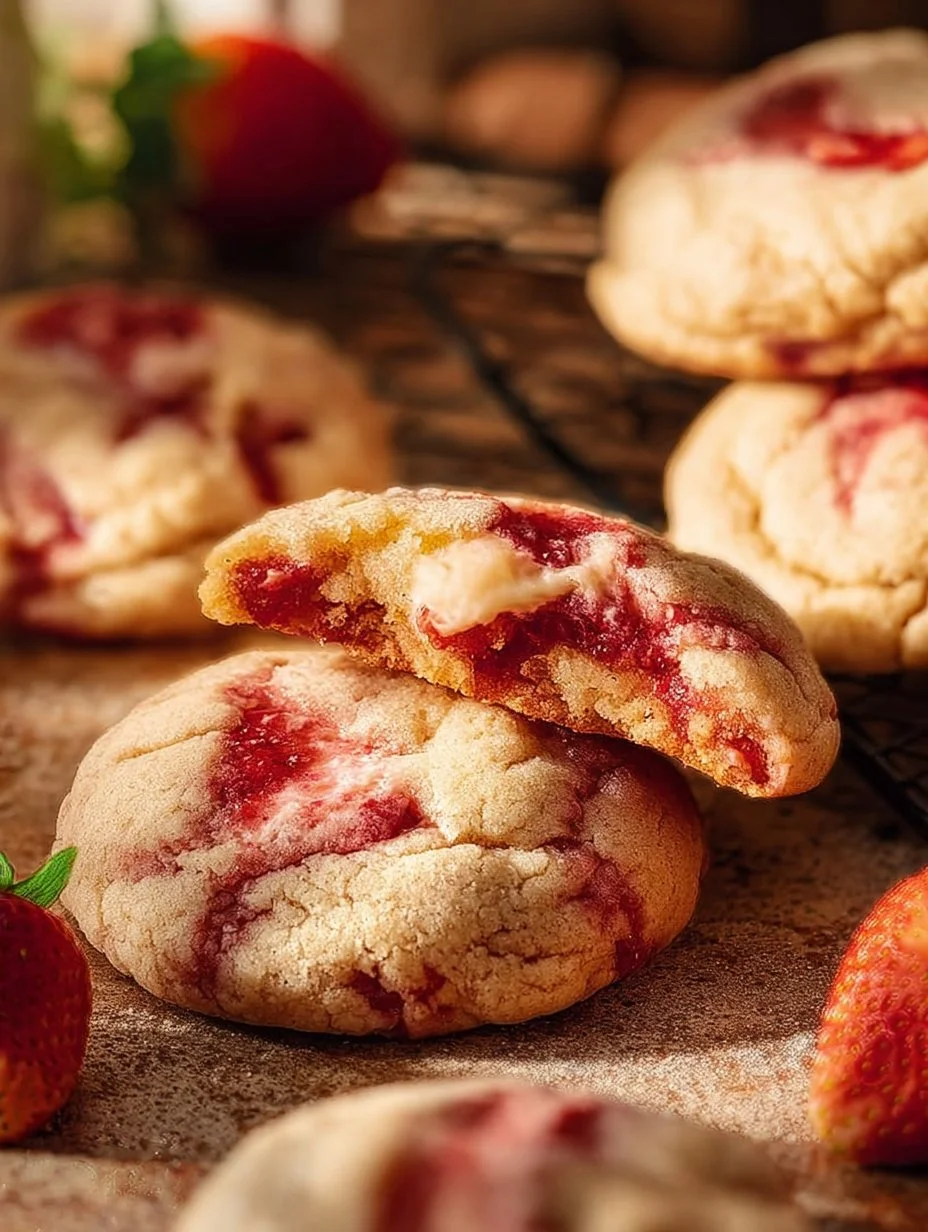 Strawberry Cheesecake Cookies
