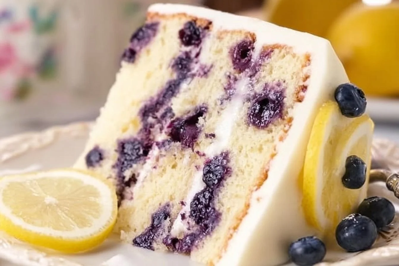 Zesty Lemon Blueberry Cake