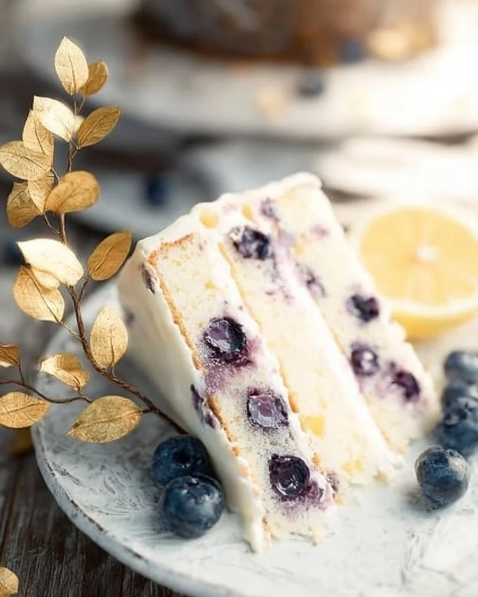 Zesty Lemon Blueberry Cake