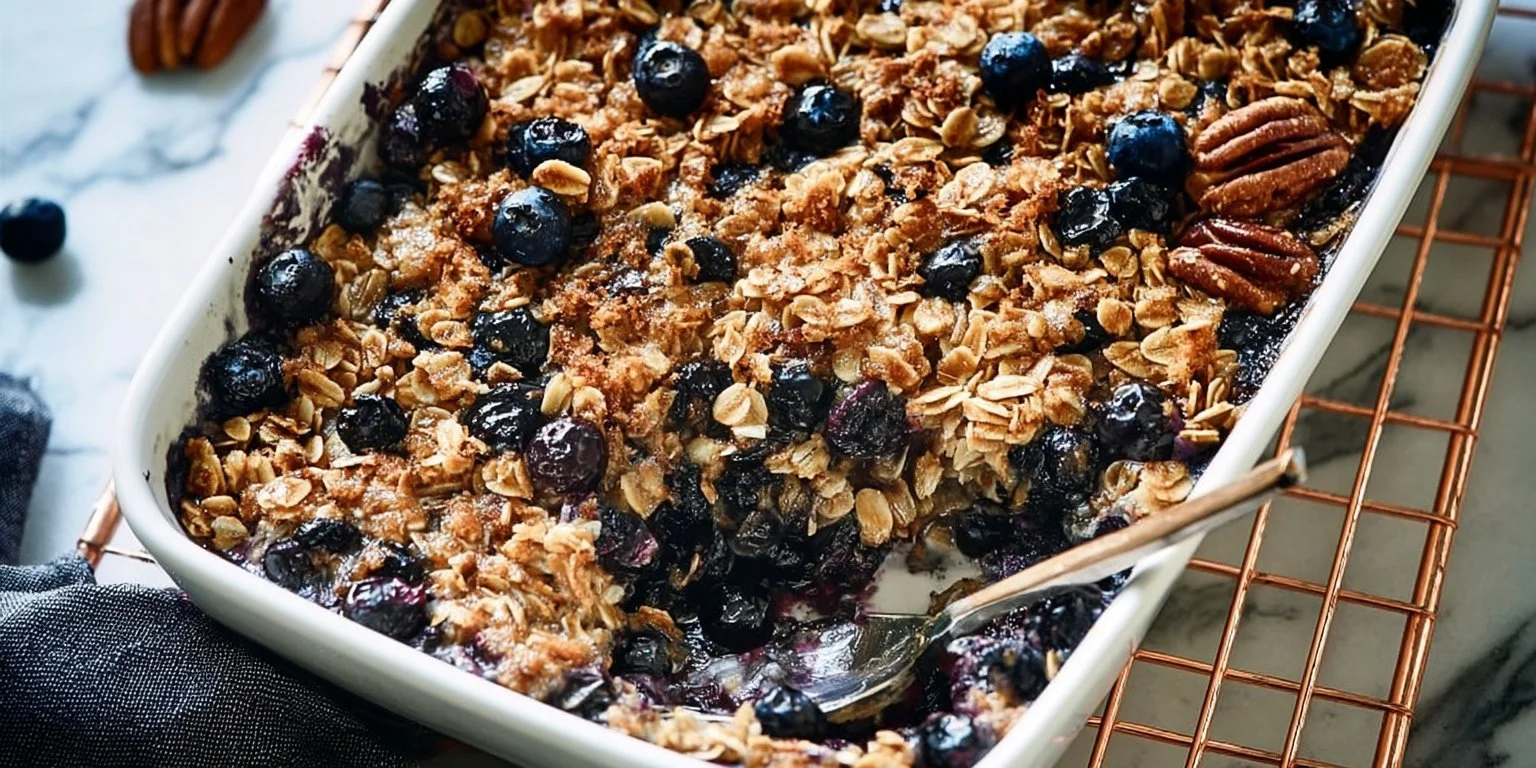 Blueberry Baked Oatmeal: Easy, Cozy Breakfast