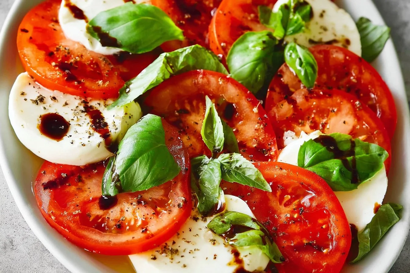 Caprese Salad (Classic Tomato, Mozzarella & Basil)