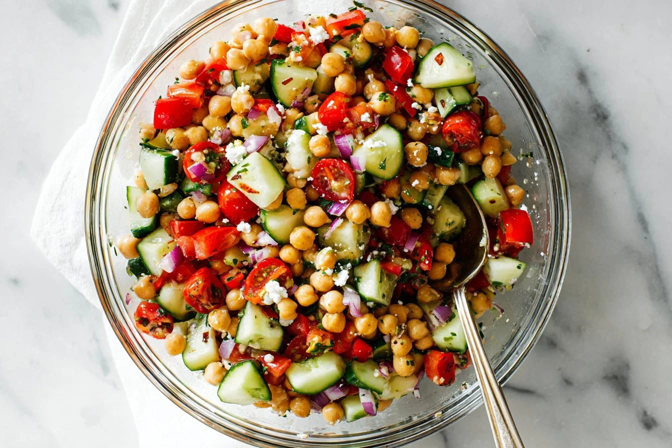 Mediterranean Chickpea Salad for Bright, Fresh Flavor