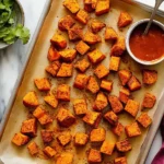 Perfectly roasted sweet potatoes with a crispy exterior and soft interior