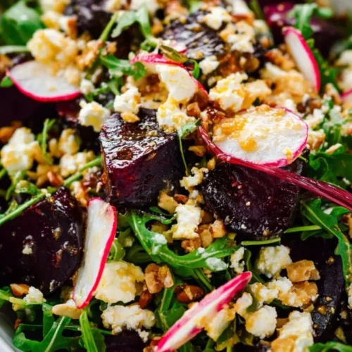 Roasted Beet Salad With Goat Cheese And Pistachios 2026 05 03